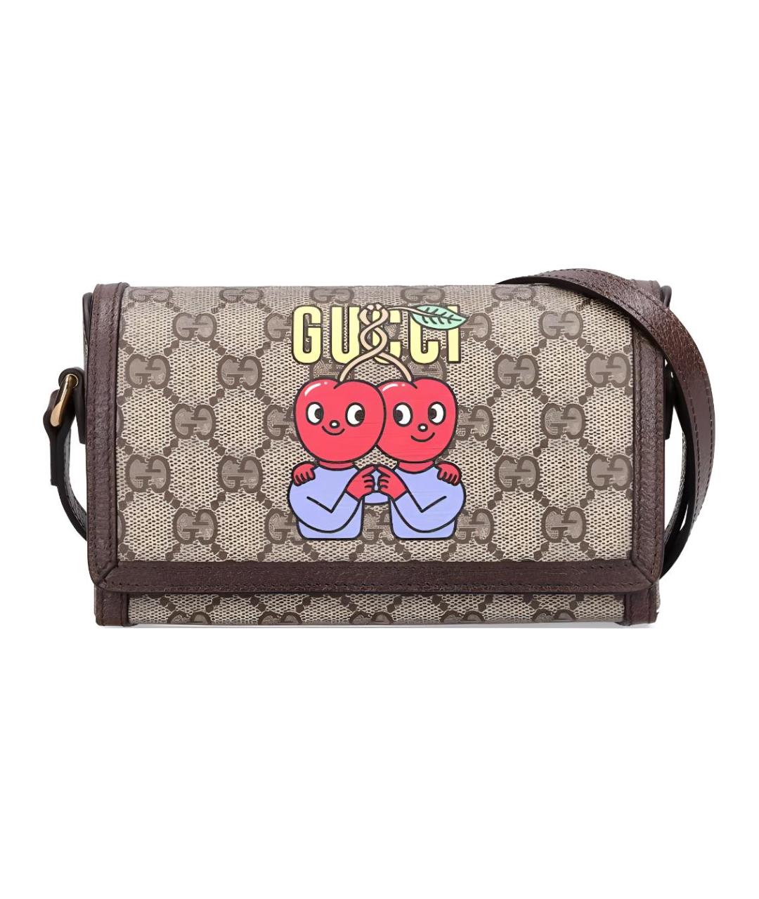 GUCCI Коричневая сумка на плечо, фото 1