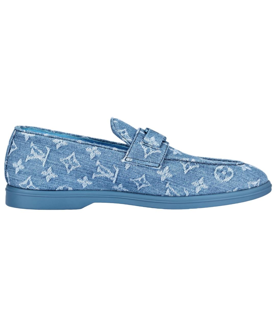 LOUIS VUITTON Синие лоферы, фото 2