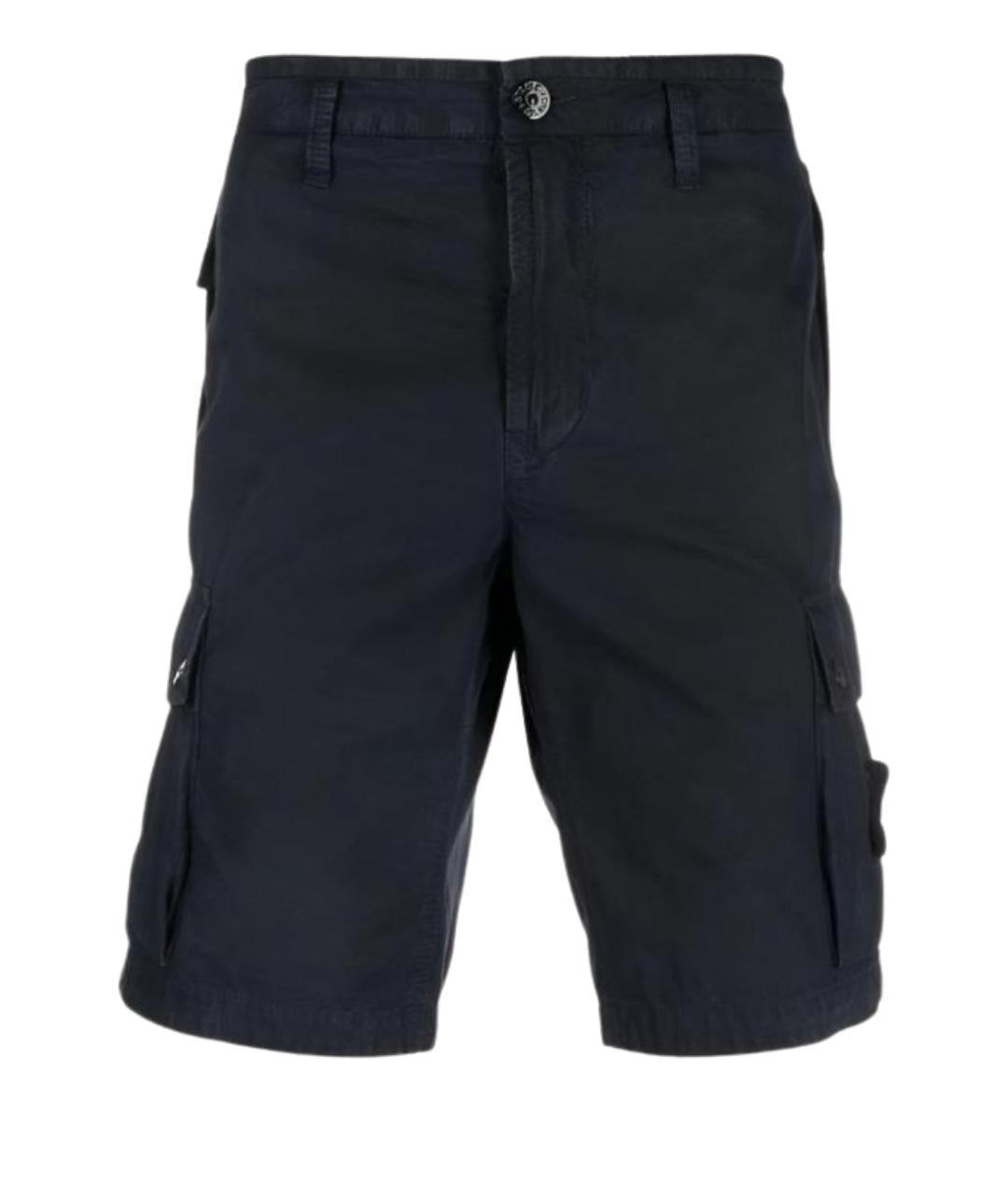 STONE ISLAND Черные шорты, фото 1