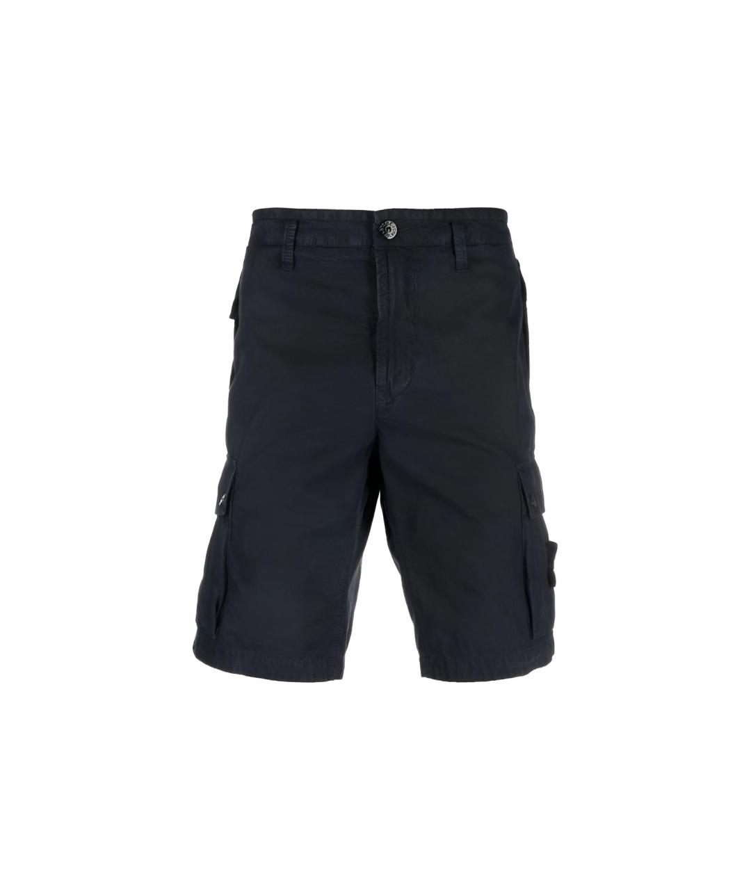 STONE ISLAND Черные шорты, фото 6