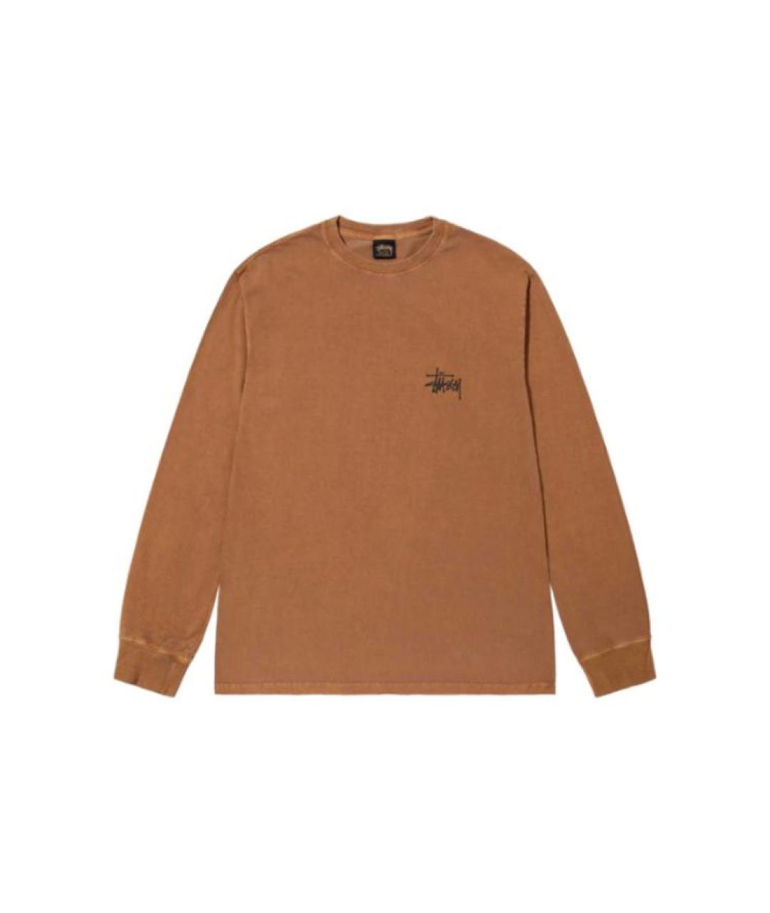 STUSSY Коричневая футболка, фото 1