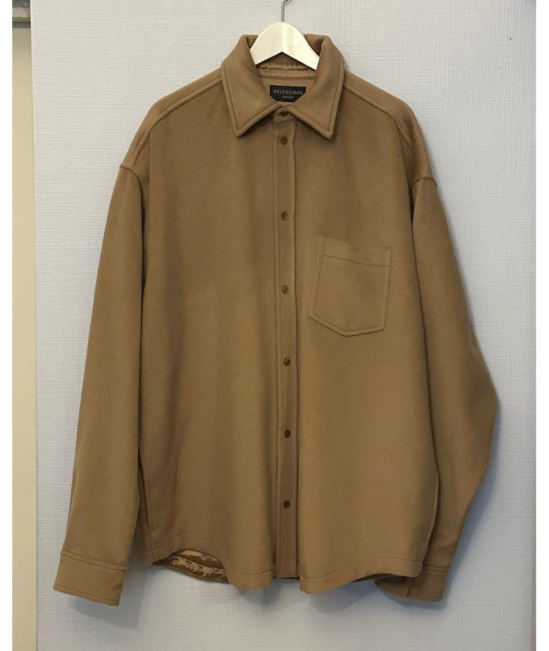 BALENCIAGA Коричневая шерстяная куртка, фото 8