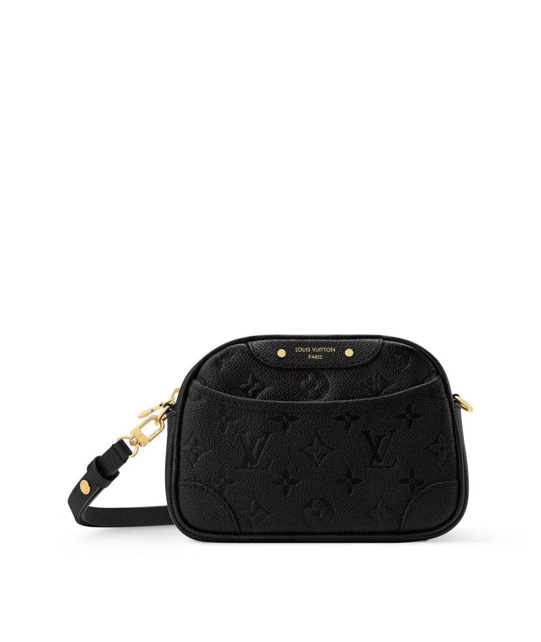 LOUIS VUITTON Черная кожаная сумка через плечо, фото 1