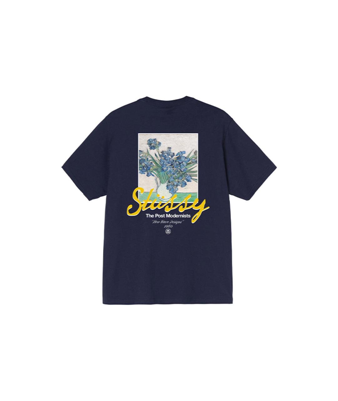 STUSSY Темно-синяя футболка, фото 2