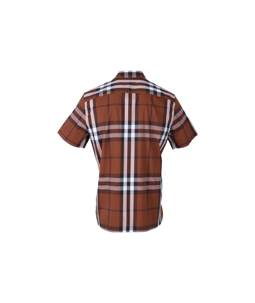 BURBERRY Коричневая классическая рубашка, фото 3