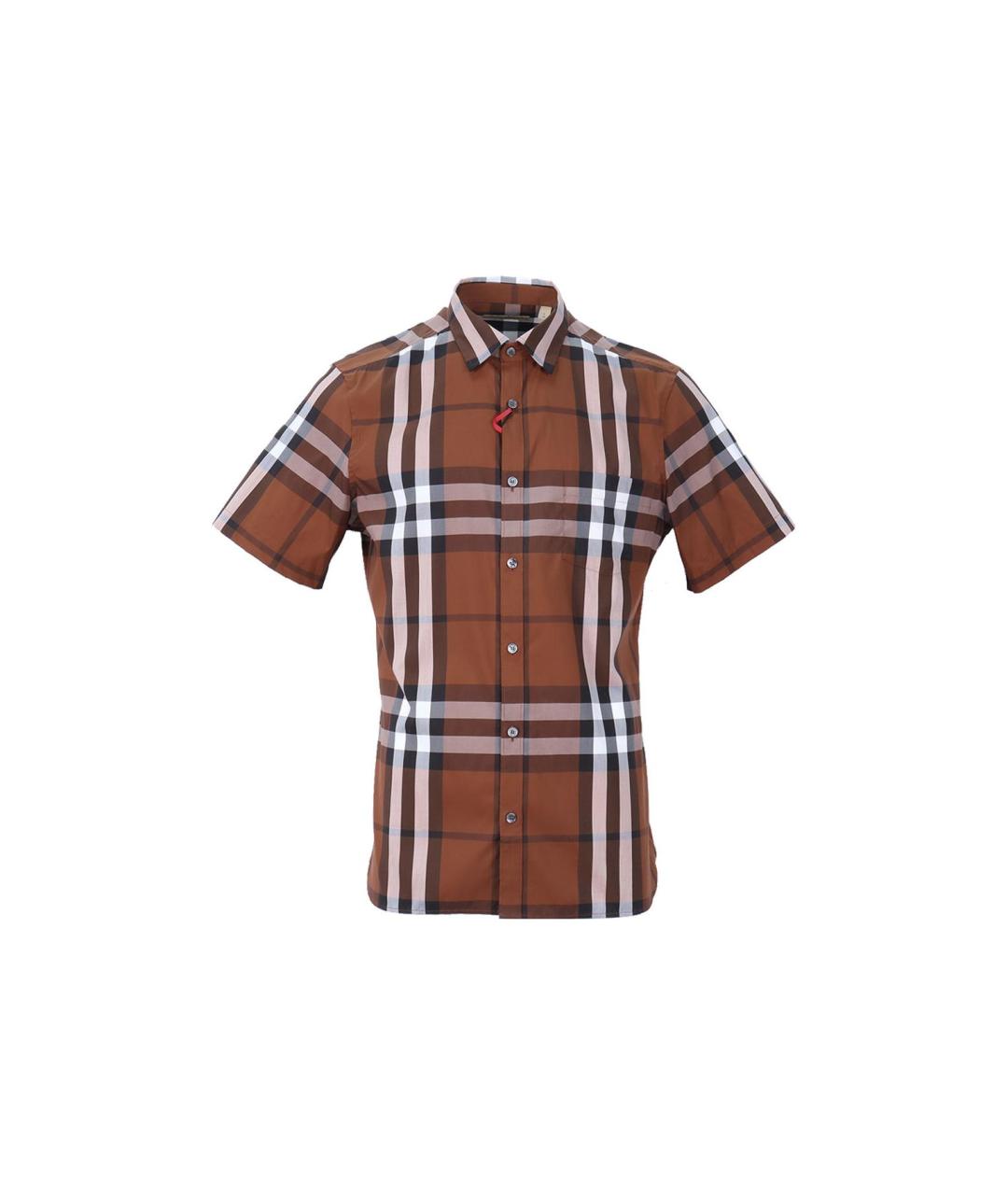BURBERRY Коричневая классическая рубашка, фото 2