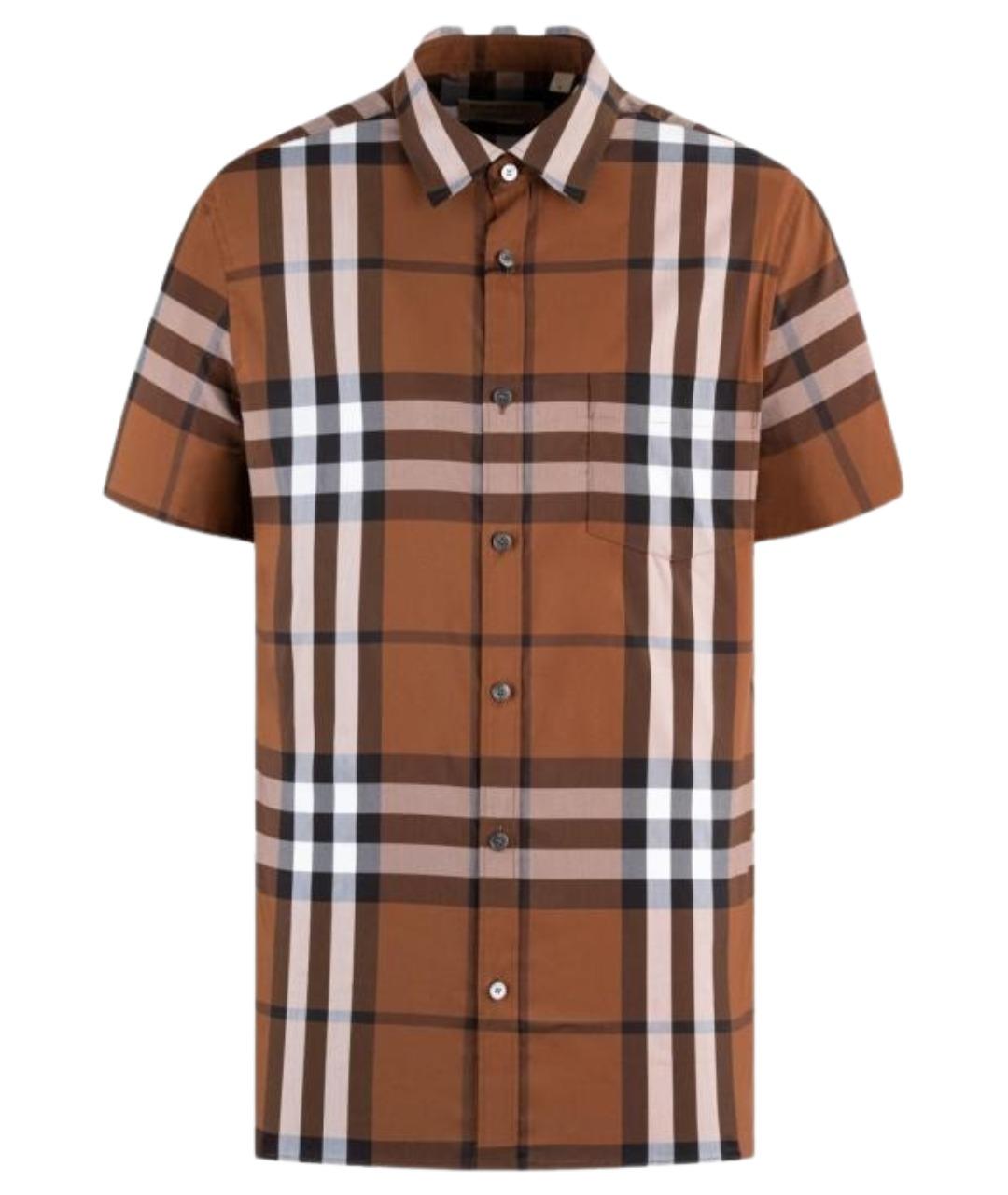 BURBERRY Коричневая классическая рубашка, фото 1