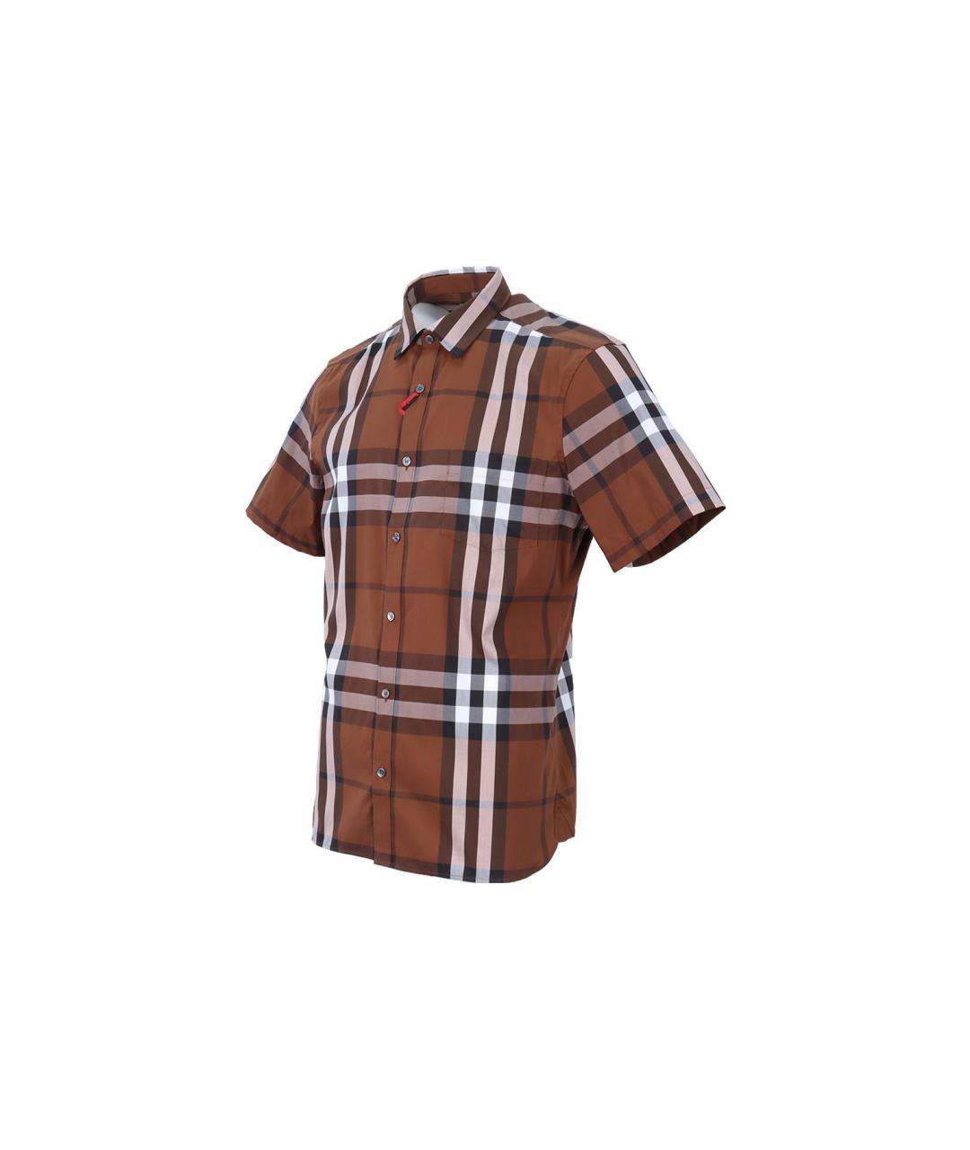 BURBERRY Коричневая классическая рубашка, фото 4