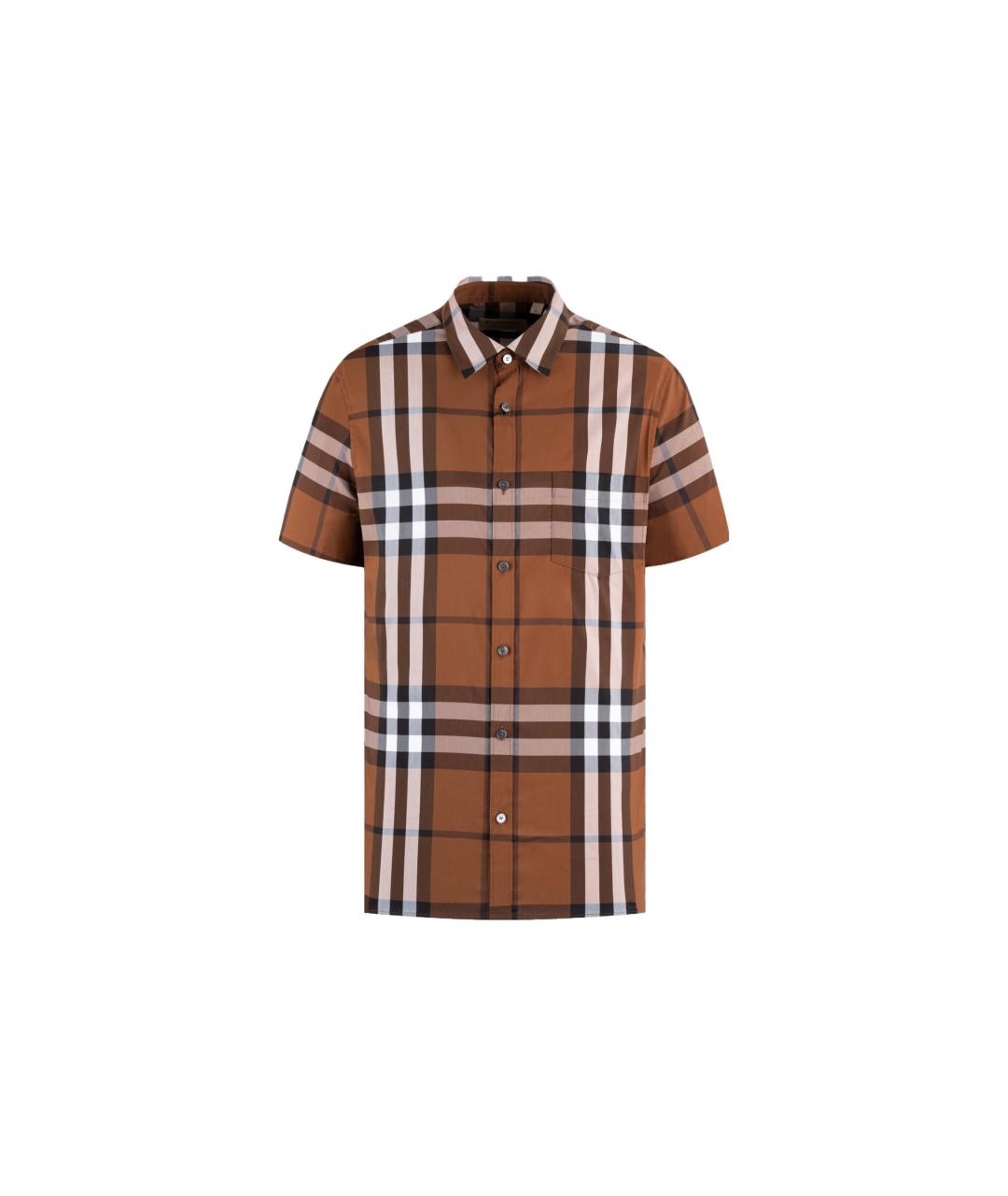 BURBERRY Коричневая классическая рубашка, фото 6