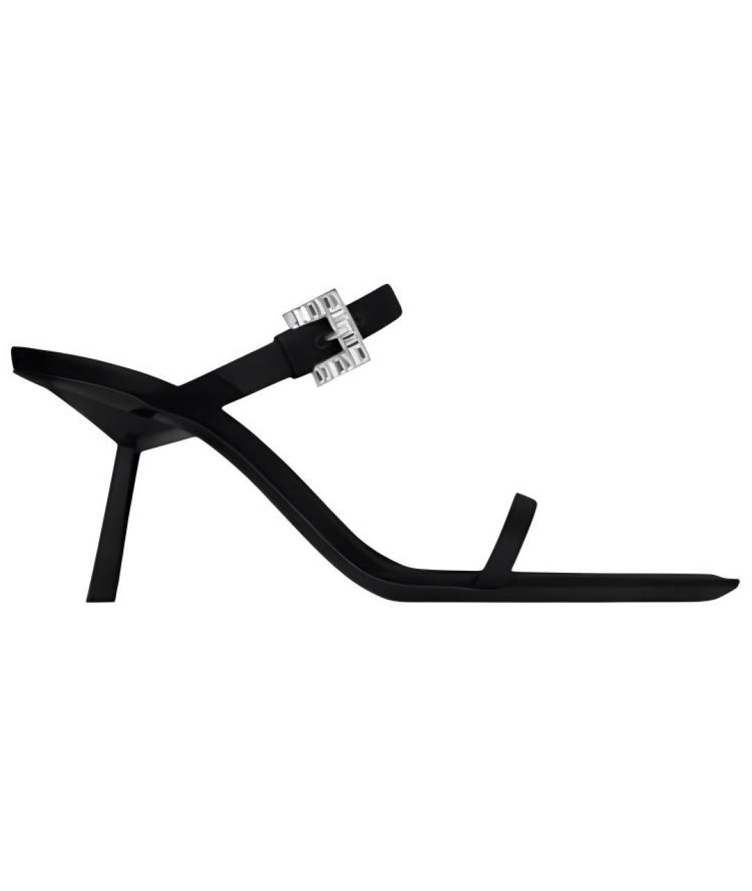 SAINT LAURENT Черные босоножки, фото 1