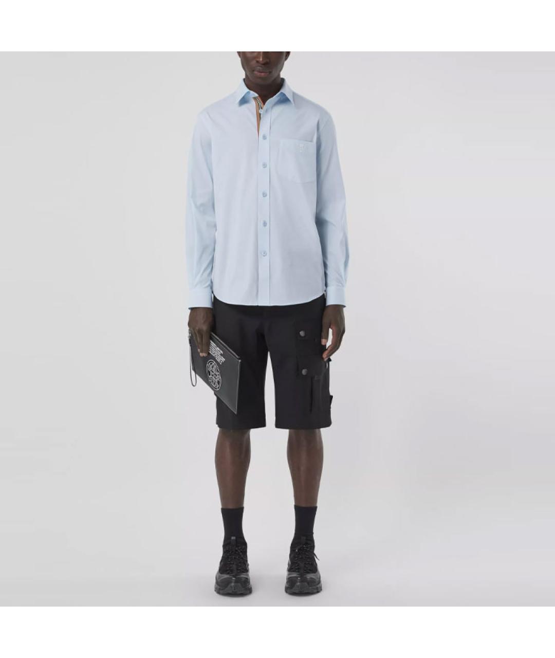 BURBERRY Голубая классическая рубашка, фото 4