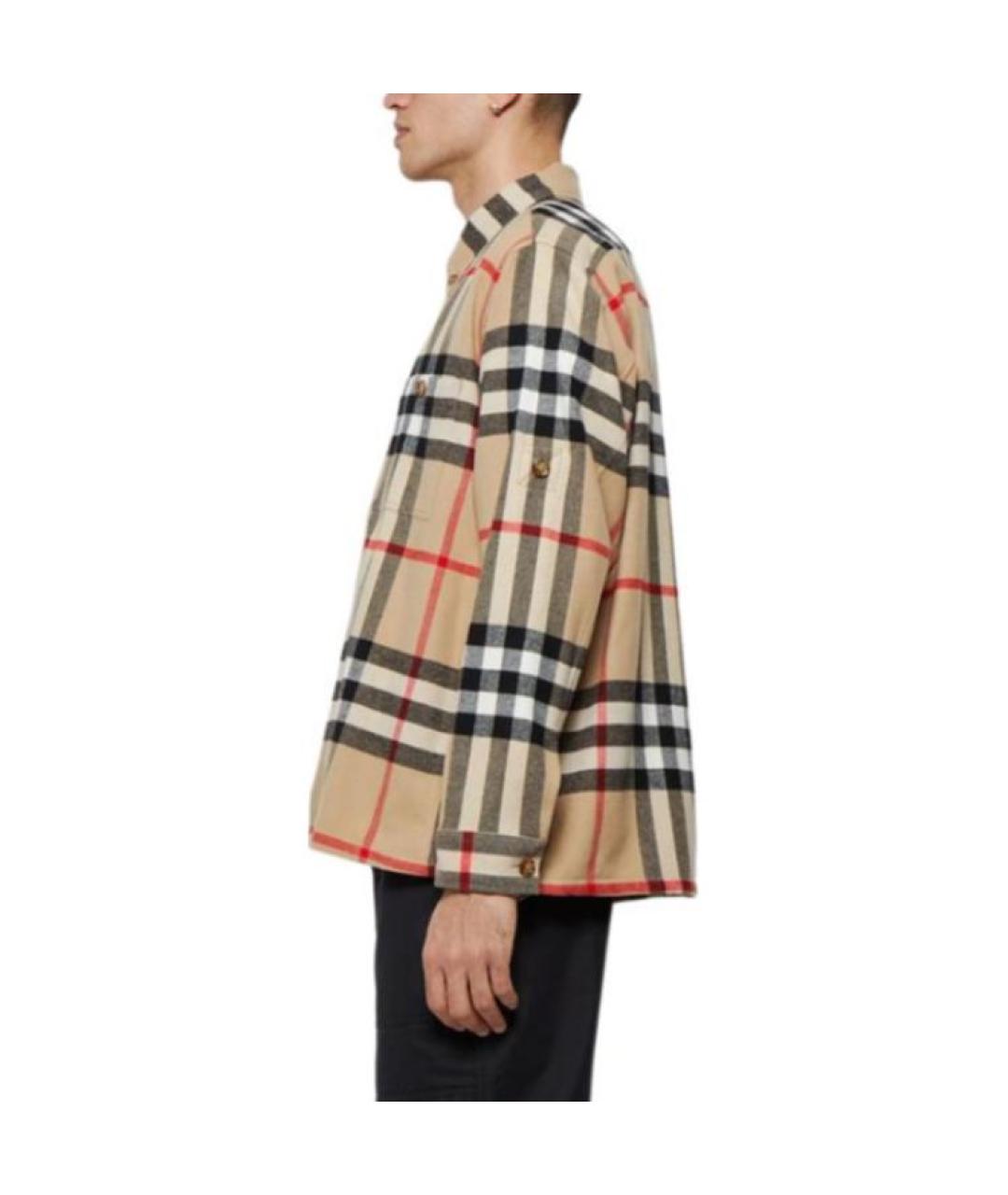 BURBERRY Мульти хлопковая кэжуал рубашка, фото 4