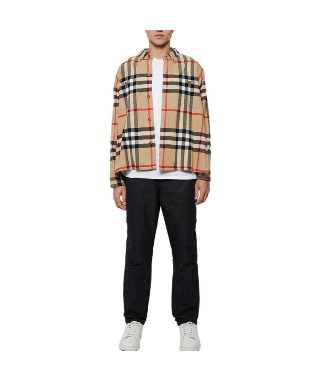 BURBERRY Мульти хлопковая кэжуал рубашка, фото 3