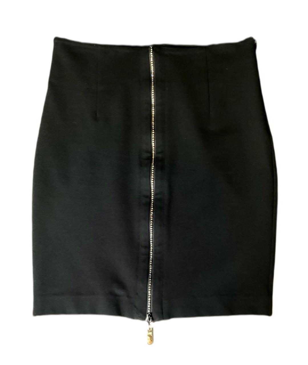 CAVALLI CLASS Черная вискозная юбка миди, фото 2