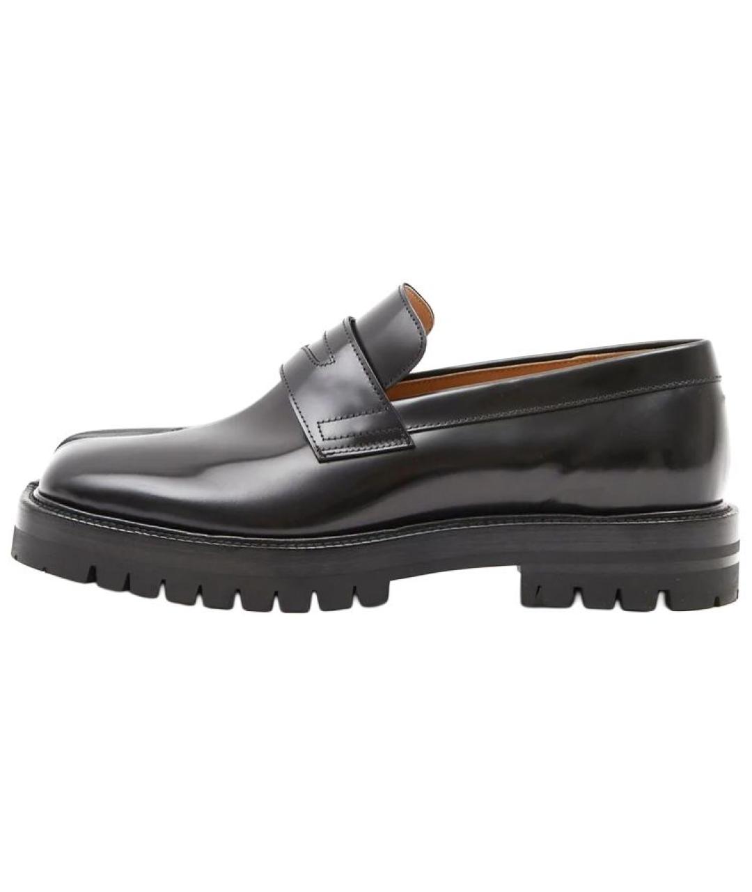 MAISON MARGIELA Черные кожаные лоферы, фото 6