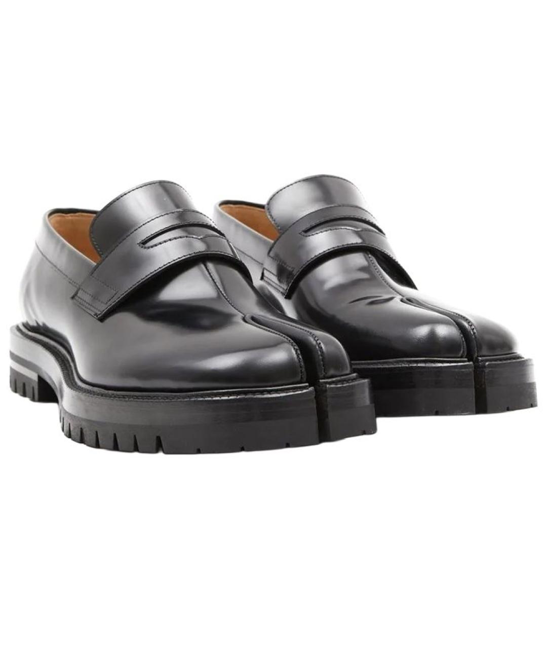 MAISON MARGIELA Черные кожаные лоферы, фото 2