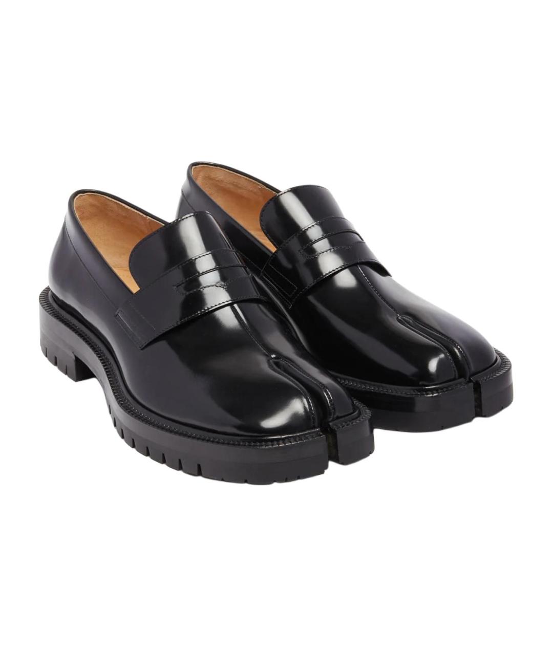 MAISON MARGIELA Черные кожаные лоферы, фото 4