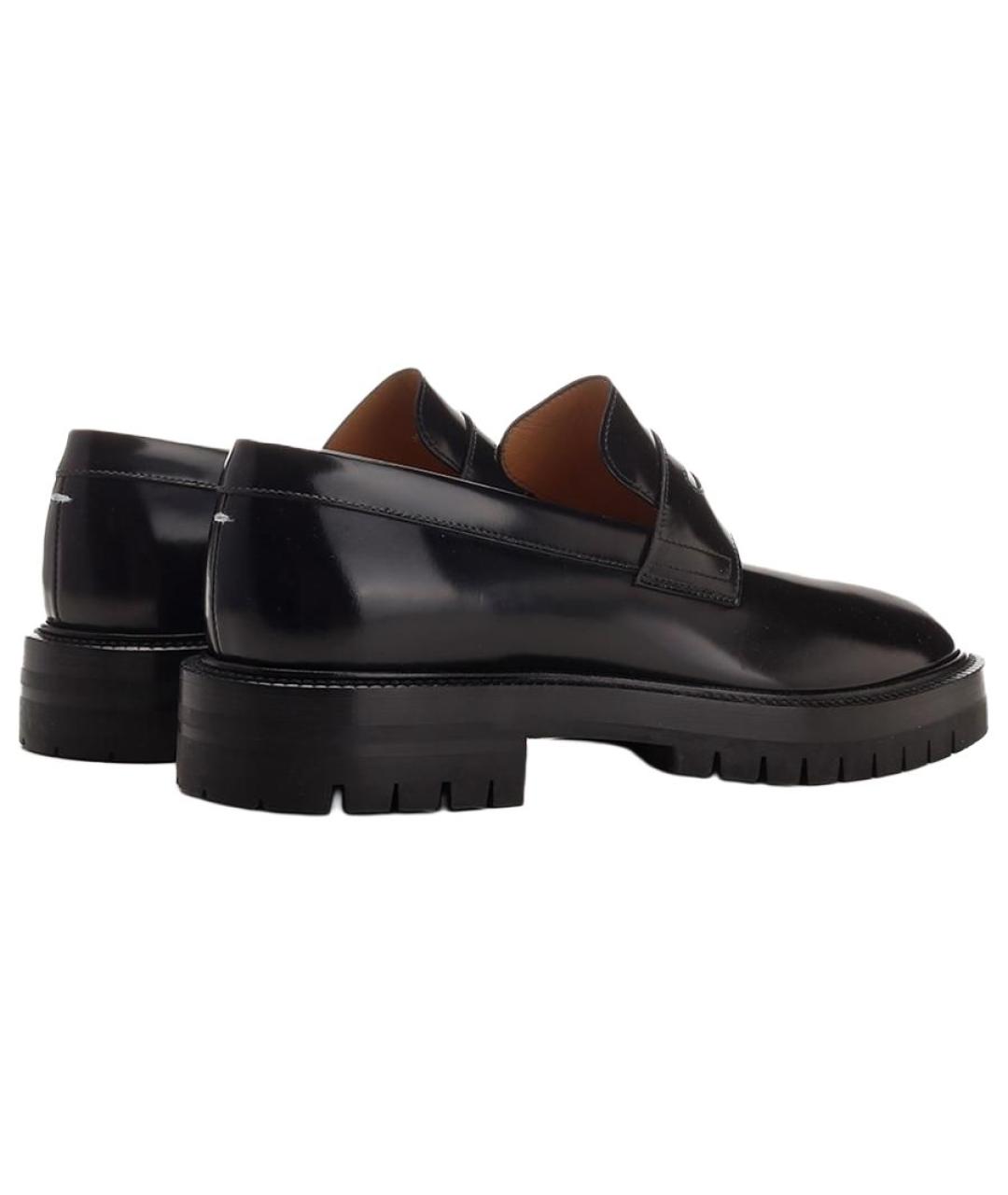 MAISON MARGIELA Черные кожаные лоферы, фото 5