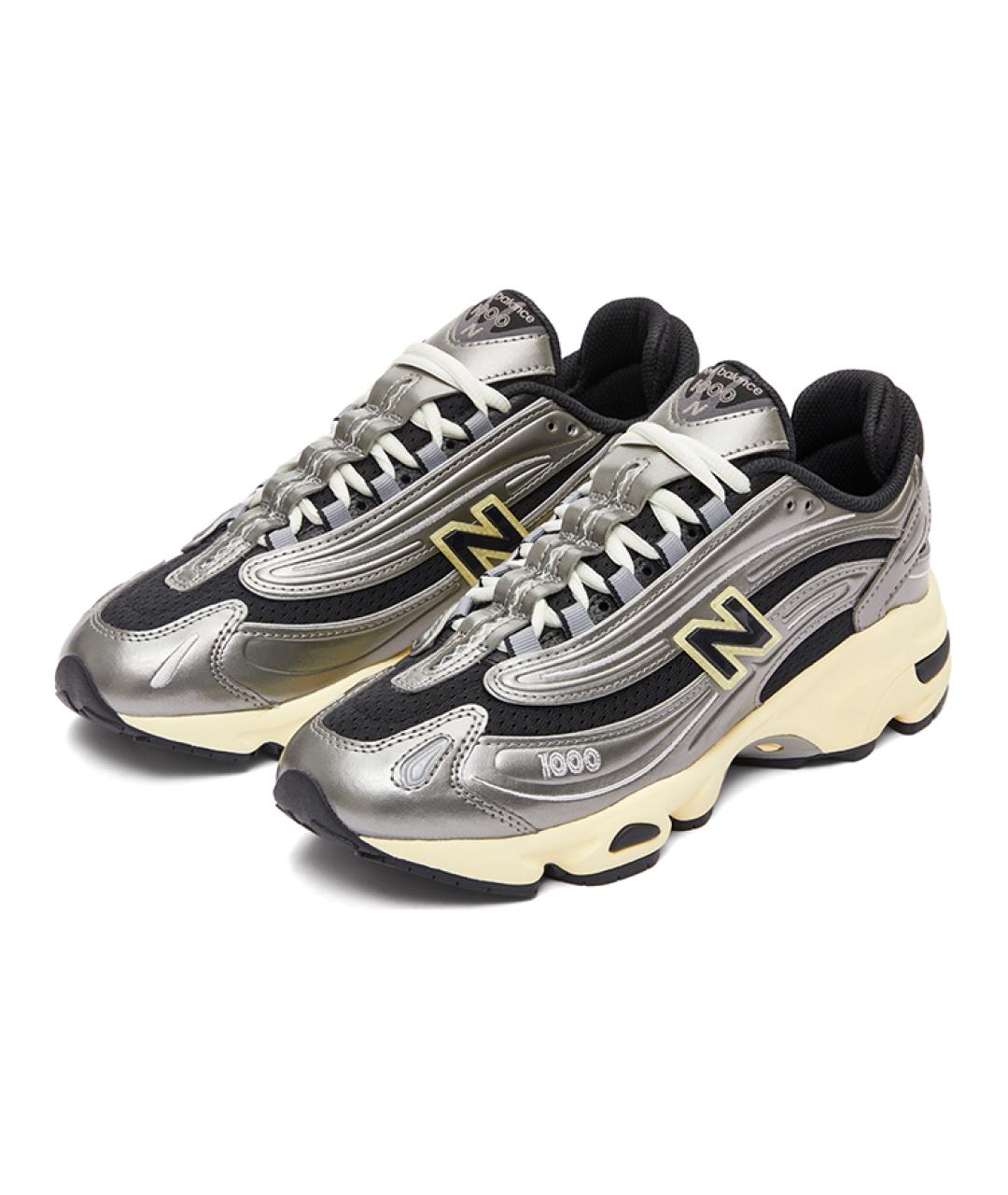 NEW BALANCE Серебряные кроссовки, фото 4