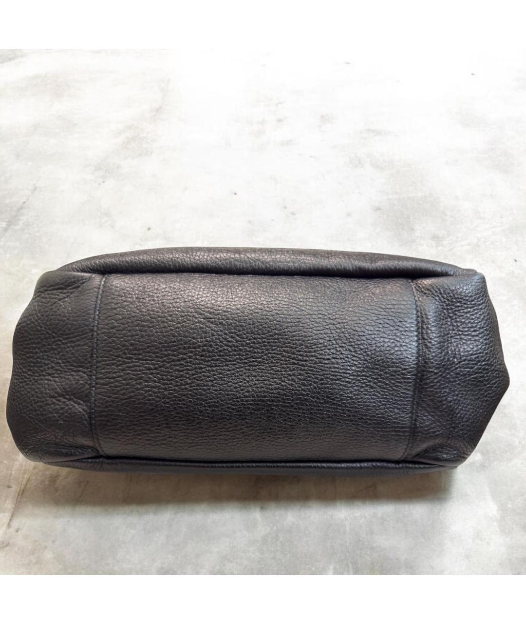 SAINT LAURENT Черная кожаная сумка тоут, фото 5