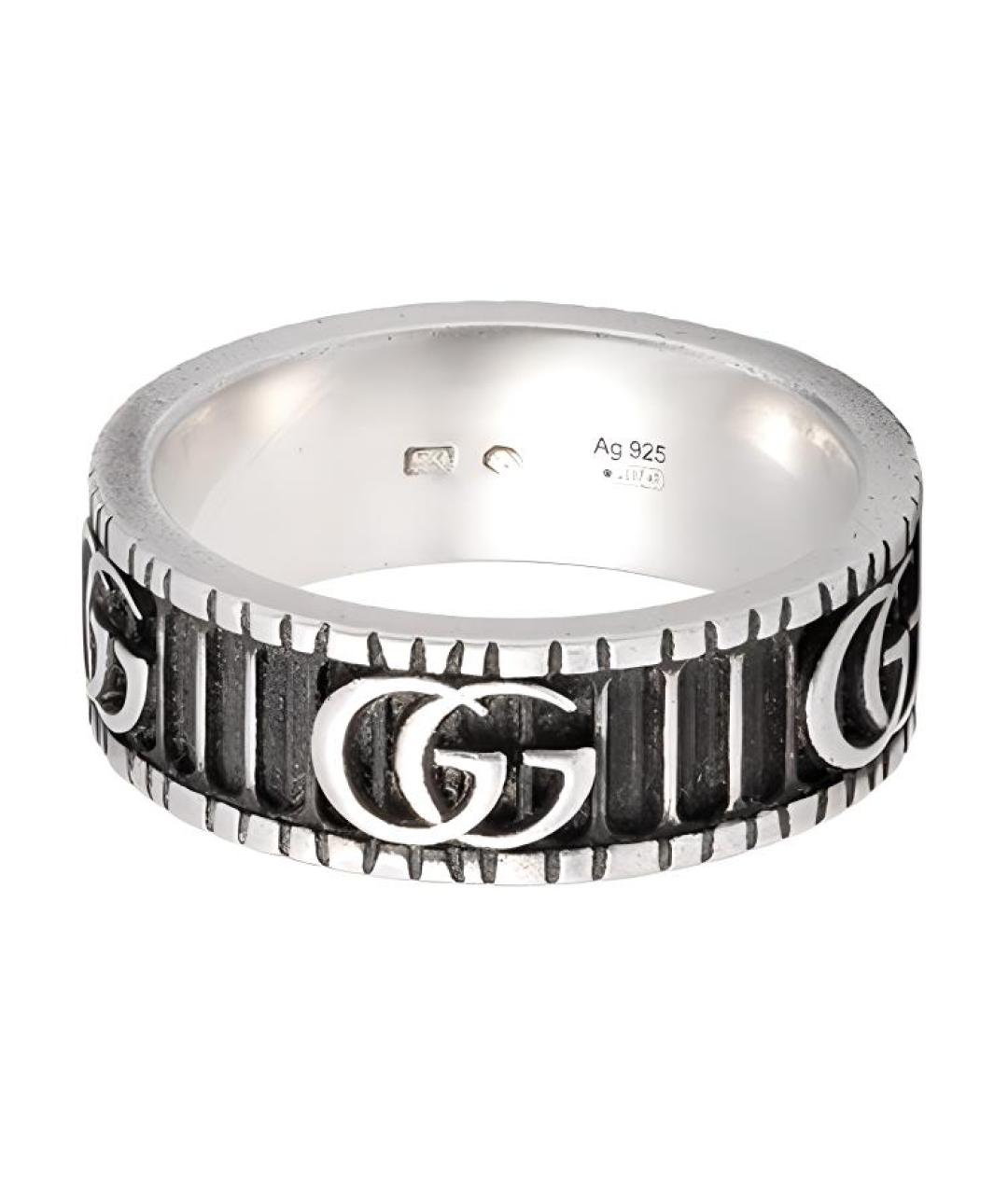 GUCCI Серебряное серебряное кольцо, фото 1