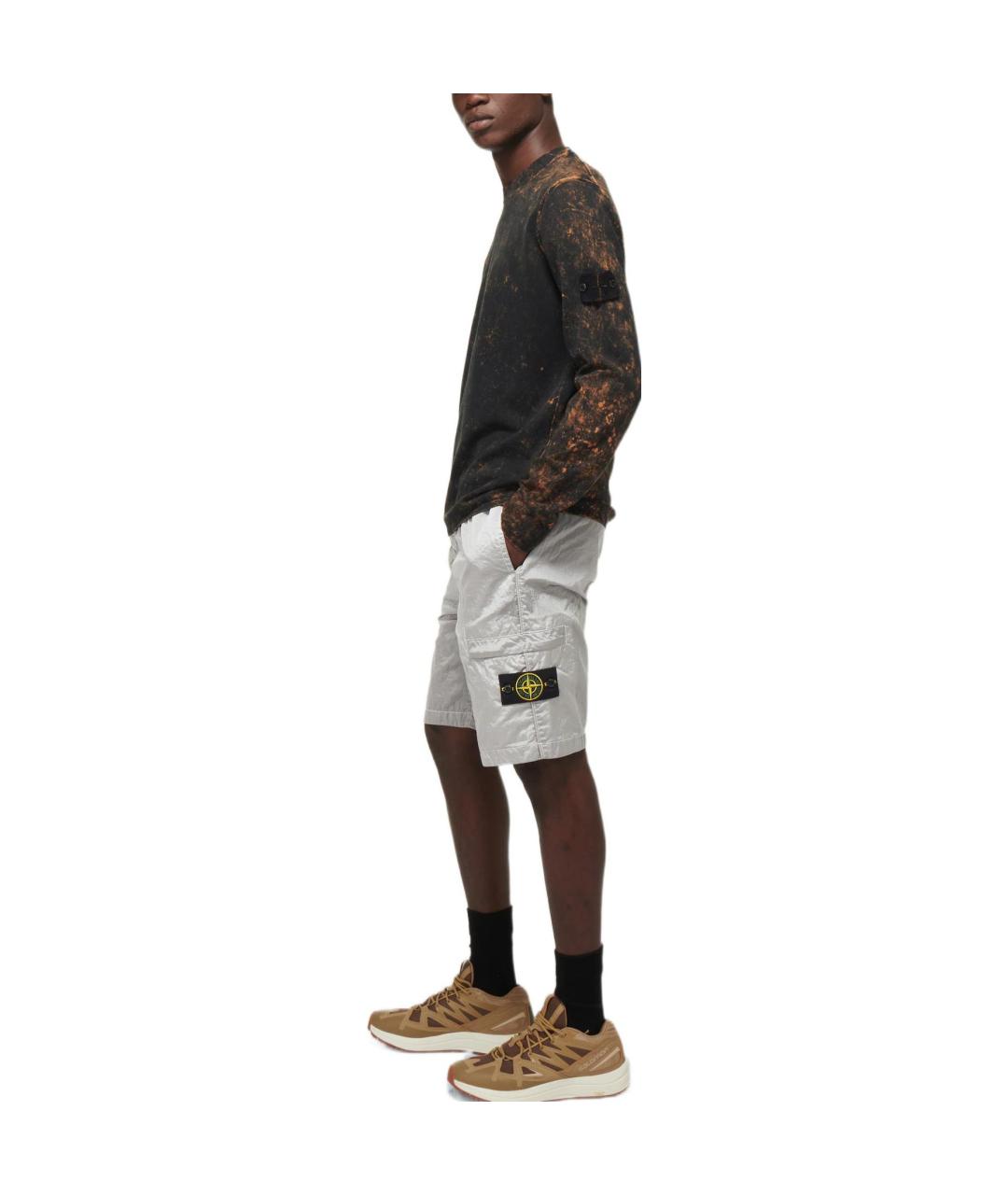 STONE ISLAND Серые шорты, фото 2