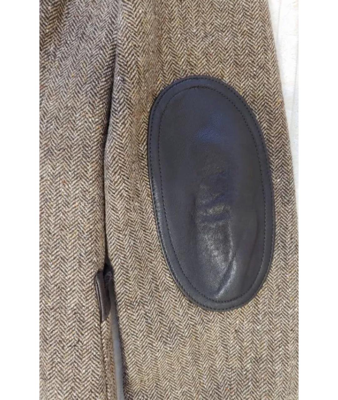 ETRO Коричневый твидовый жакет/пиджак, фото 9