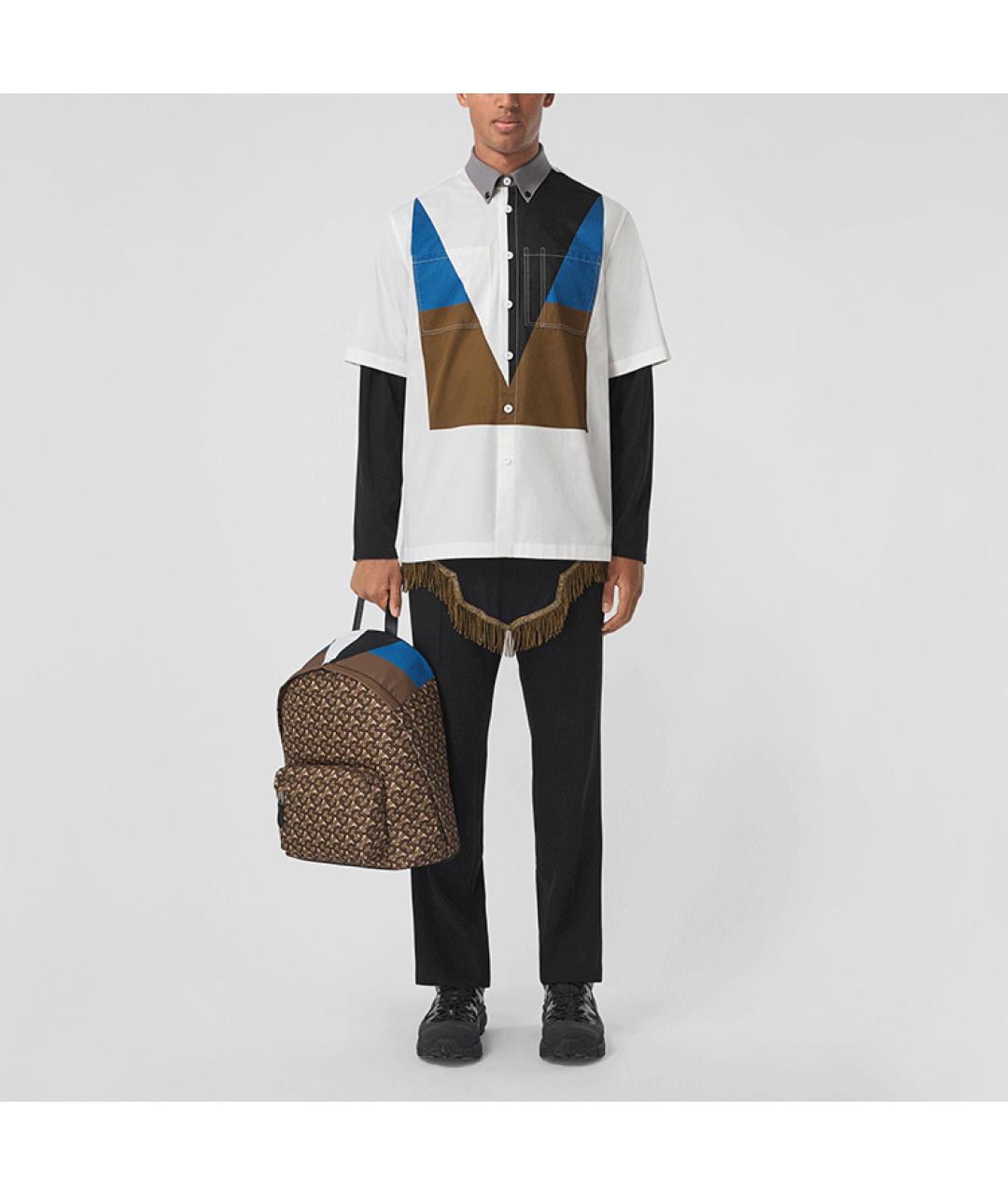 BURBERRY Белая хлопковая кэжуал рубашка, фото 2