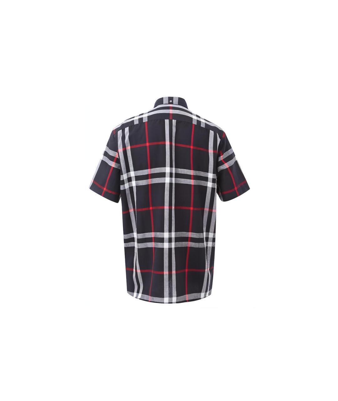 BURBERRY Темно-синяя хлопковая кэжуал рубашка, фото 2
