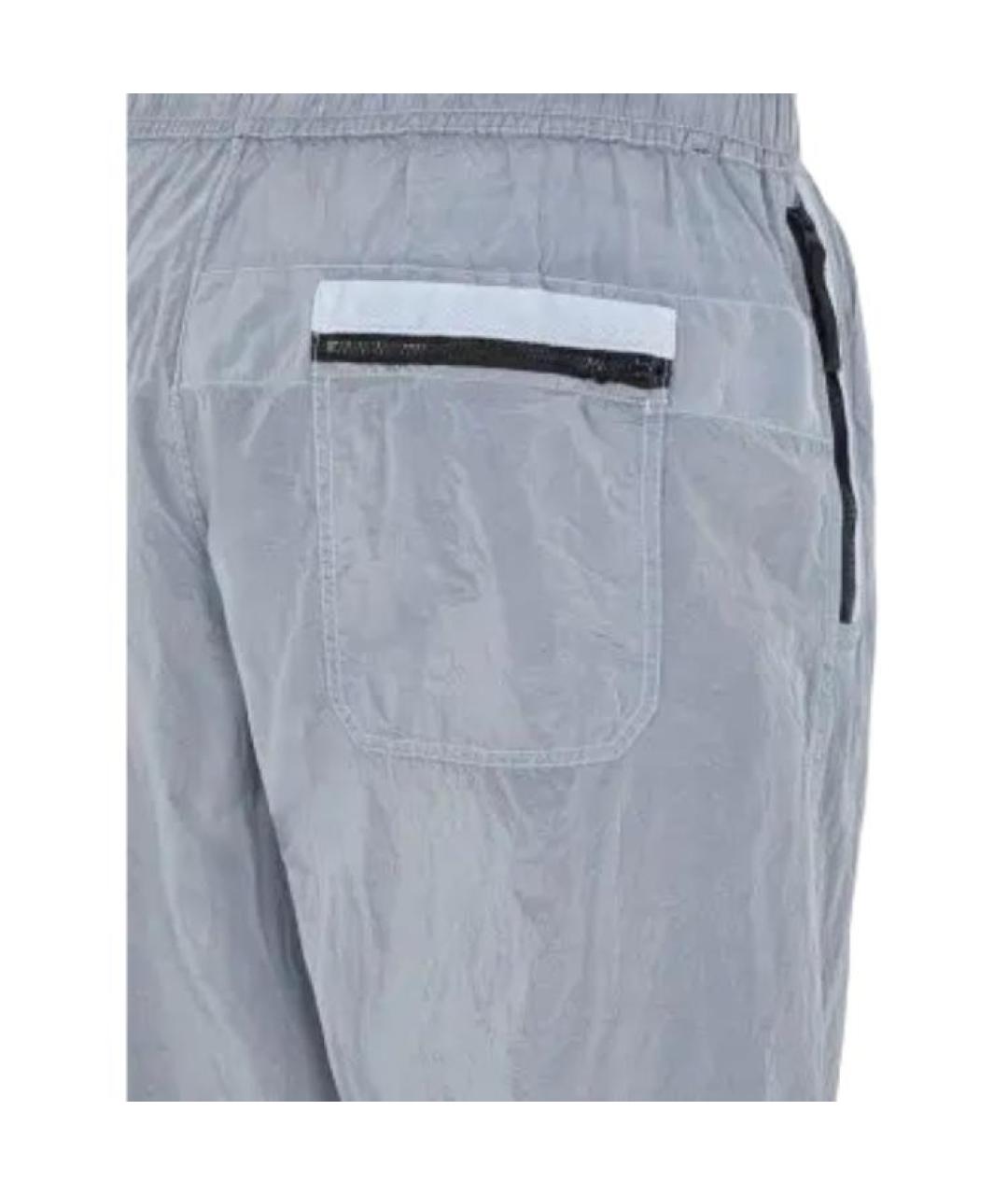 STONE ISLAND Синие повседневные брюки, фото 4