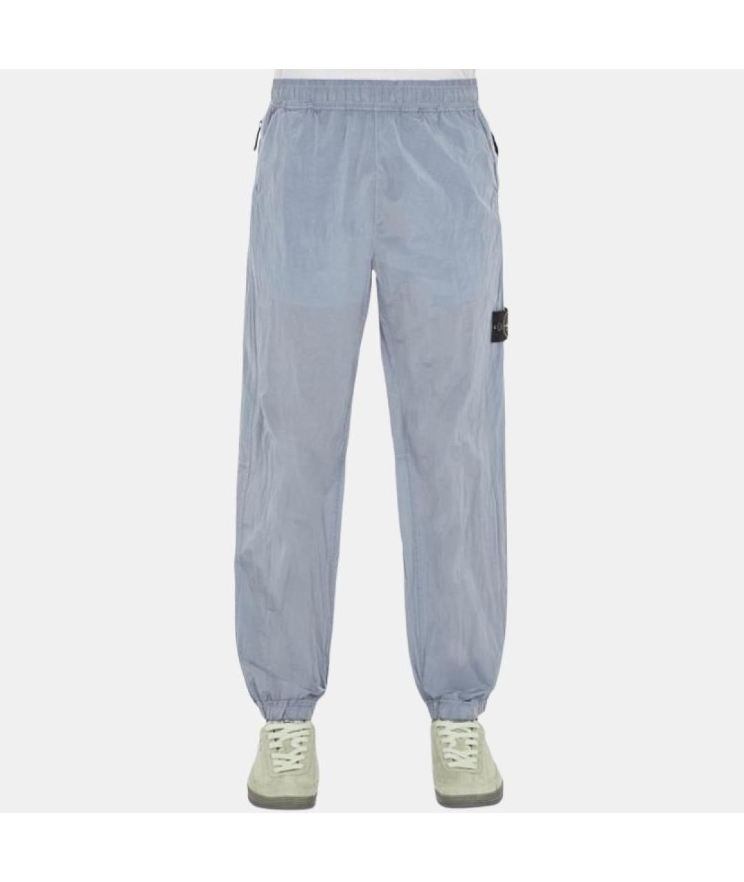 STONE ISLAND Синие повседневные брюки, фото 2