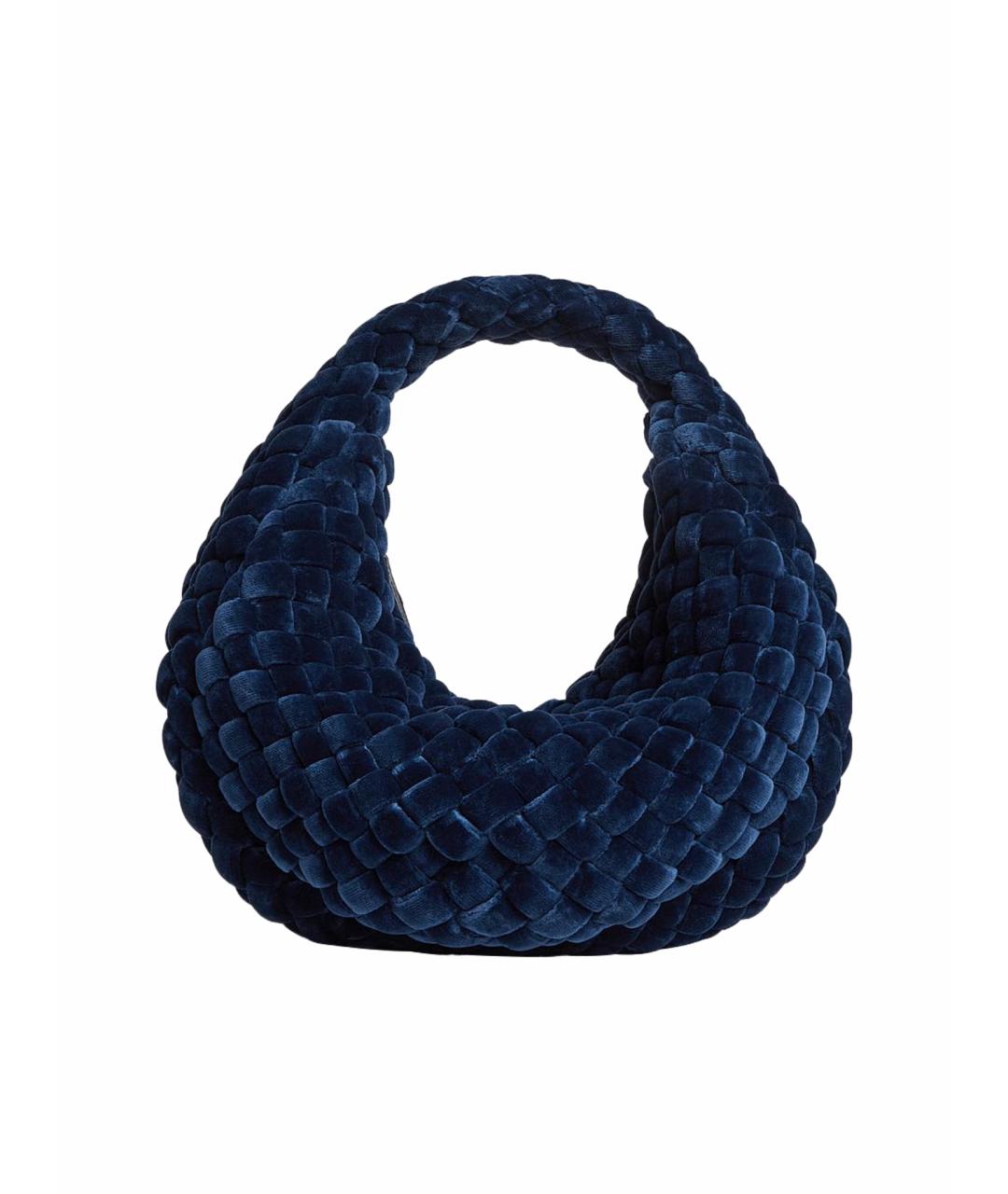 BOTTEGA VENETA Темно-синяя сумка с короткими ручками, фото 1