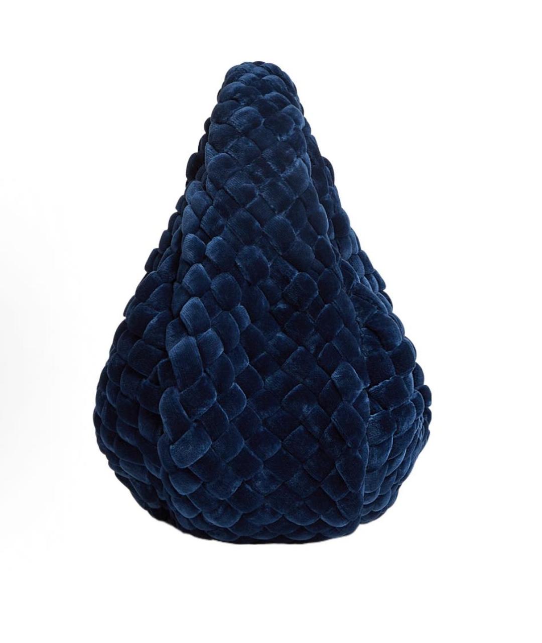 BOTTEGA VENETA Темно-синяя сумка с короткими ручками, фото 2