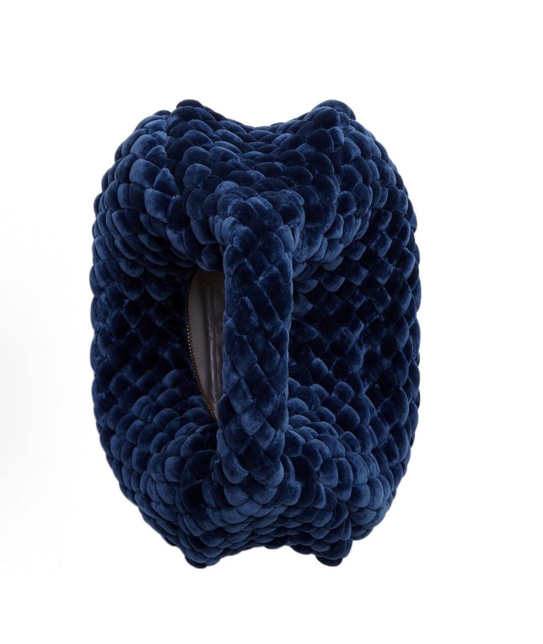 BOTTEGA VENETA Темно-синяя сумка с короткими ручками, фото 3