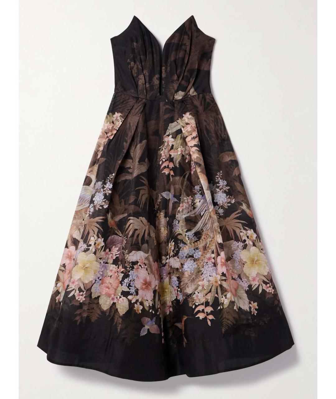 ZIMMERMANN Черное льняное коктейльное платье, фото 8