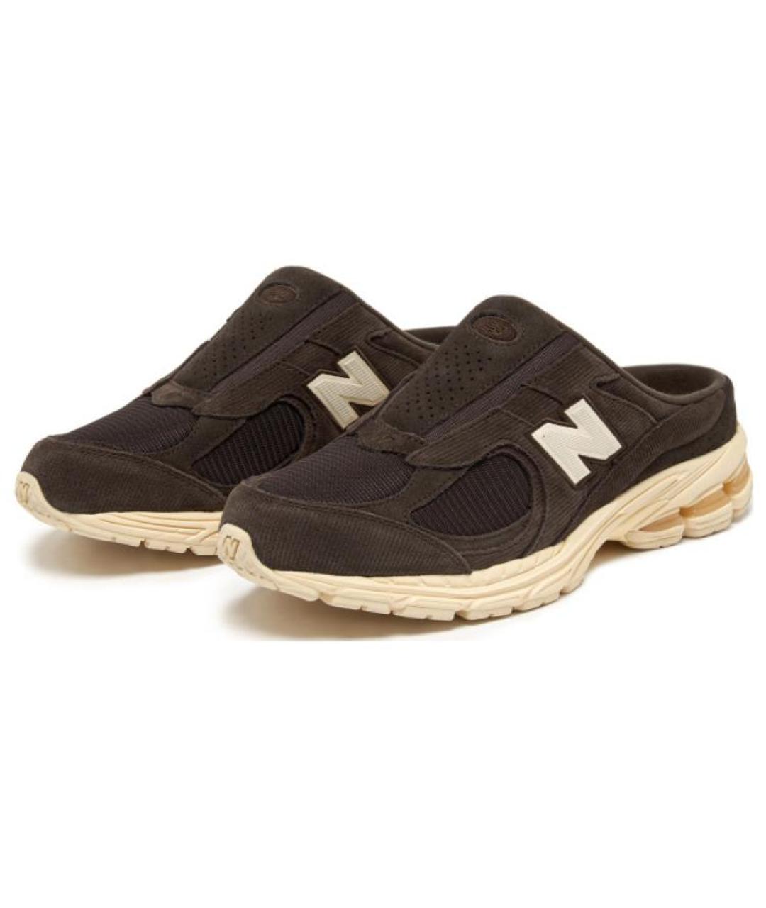 NEW BALANCE Коричневые замшевые кроссовки, фото 2