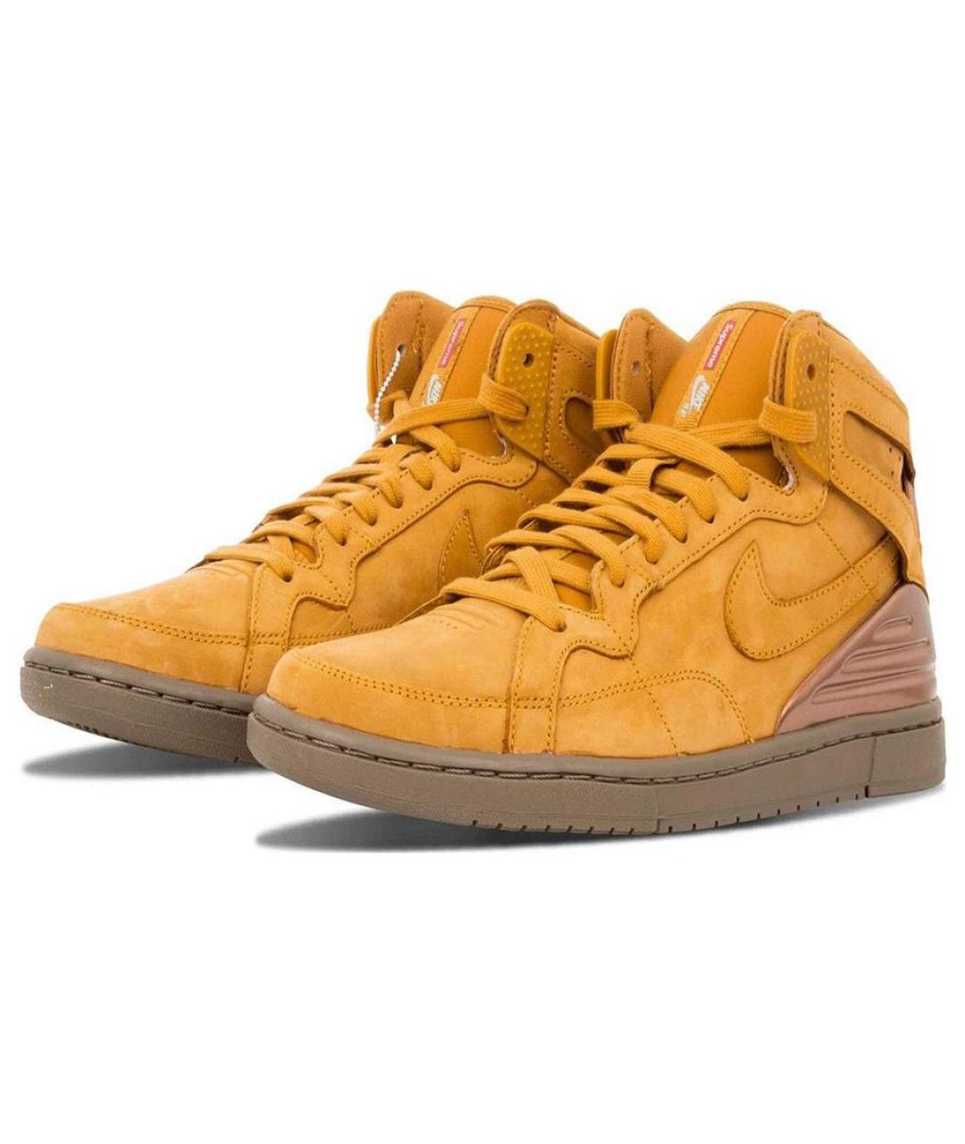 NIKE Коричневые высокие кроссовки / кеды, фото 2