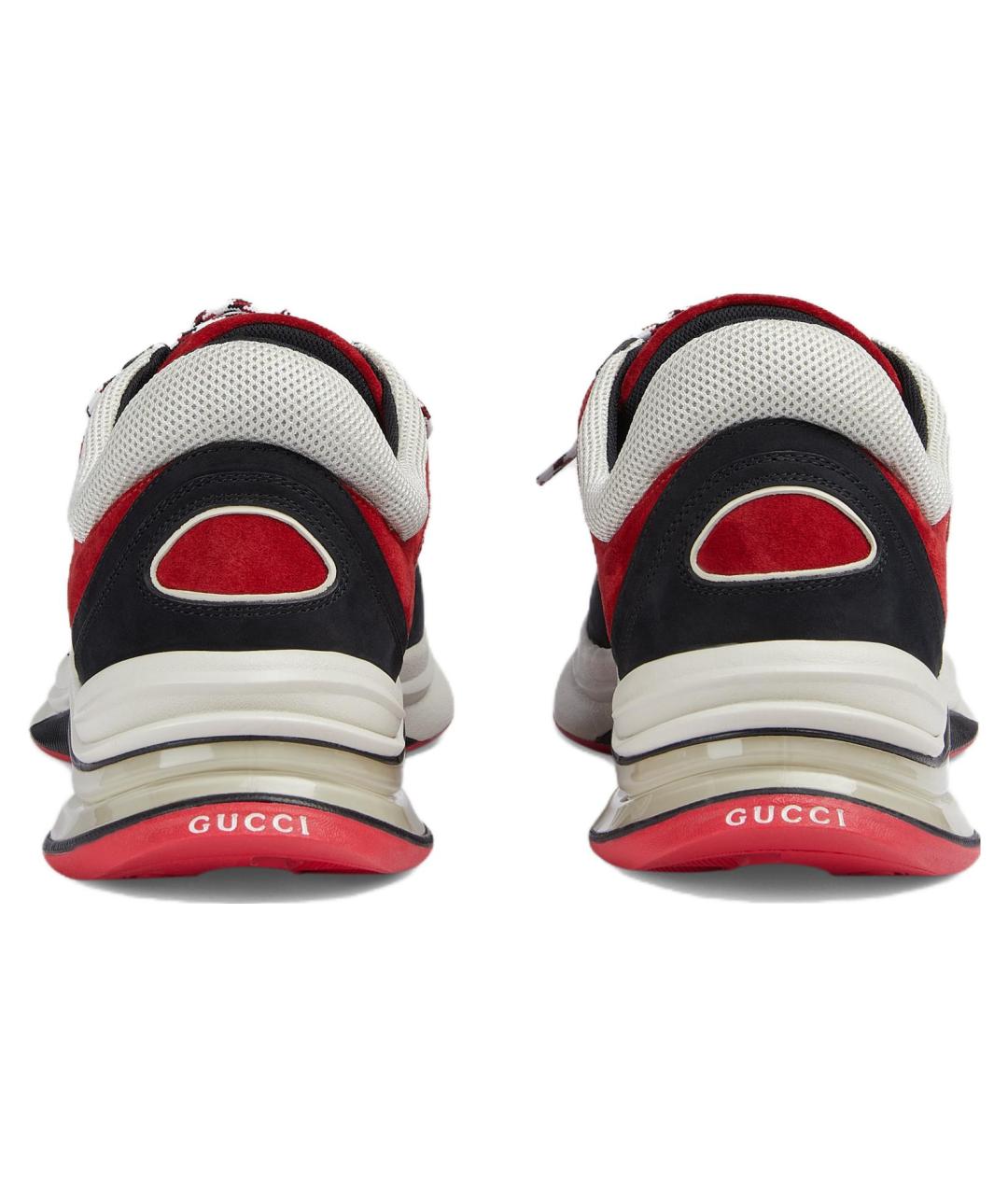 GUCCI Черные низкие кроссовки / кеды, фото 5