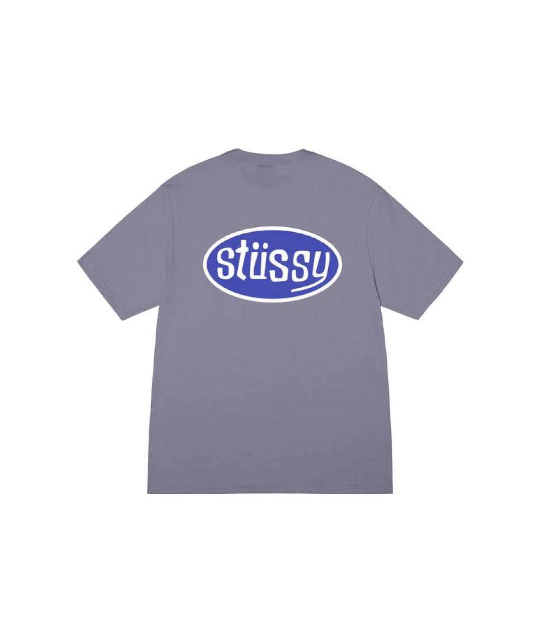 STUSSY Серая футболка, фото 2