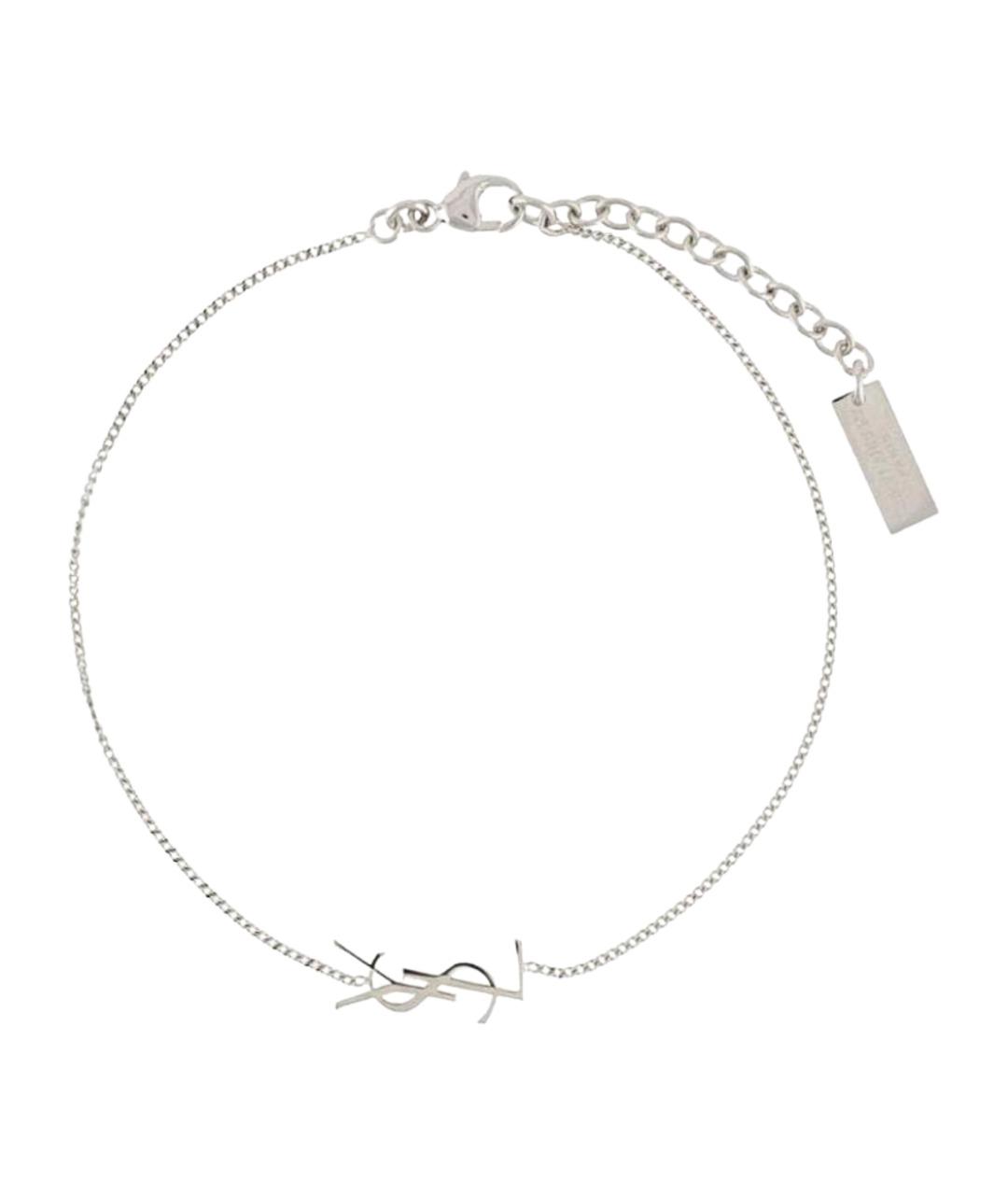 SAINT LAURENT Серебрянный браслет, фото 1