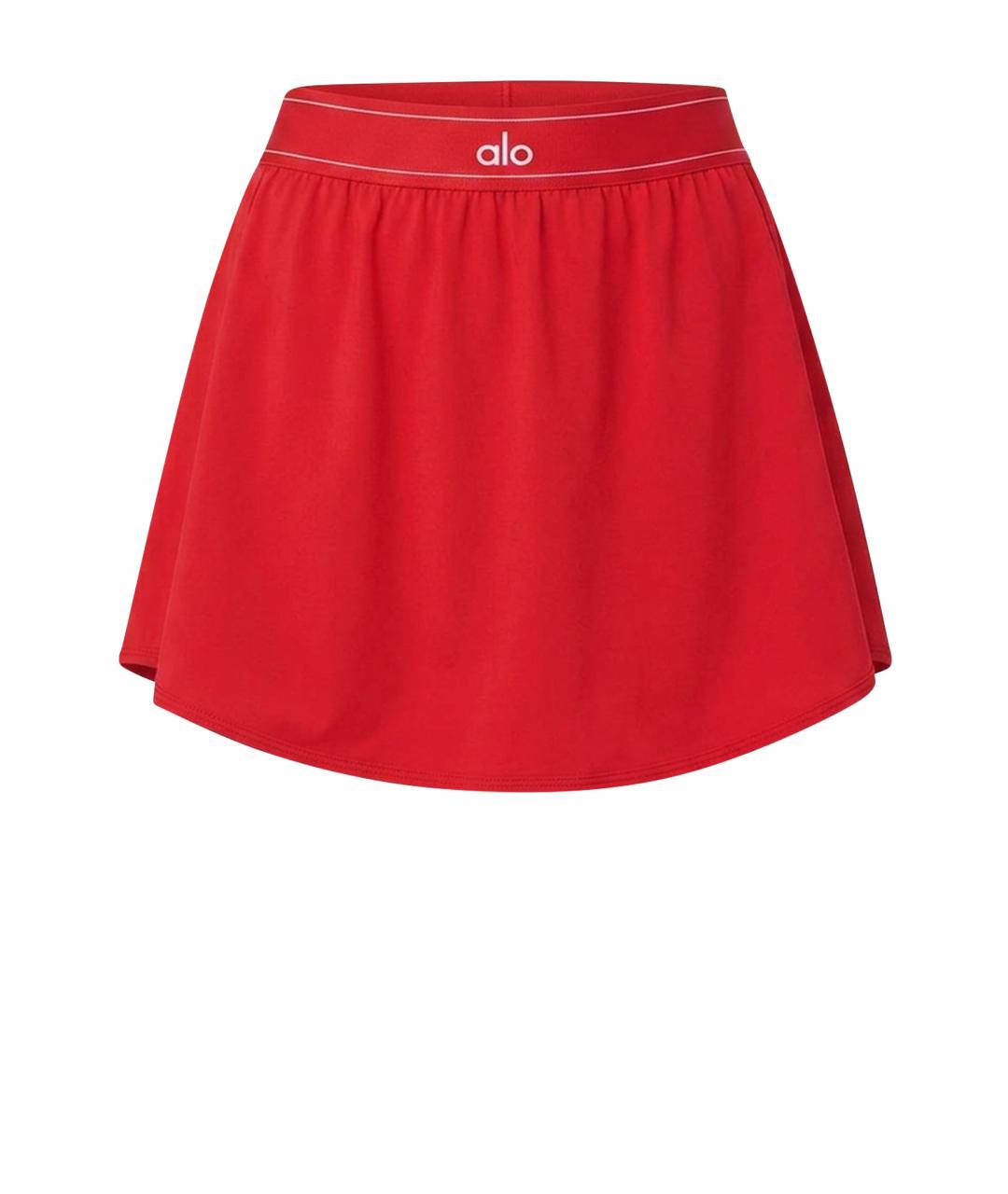 ALO YOGA Красная юбка мини, фото 1