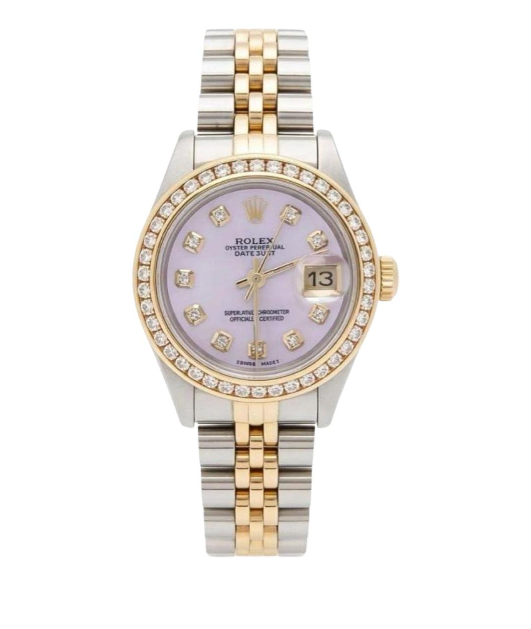 ROLEX Розовые часы из желтого золота, фото 1