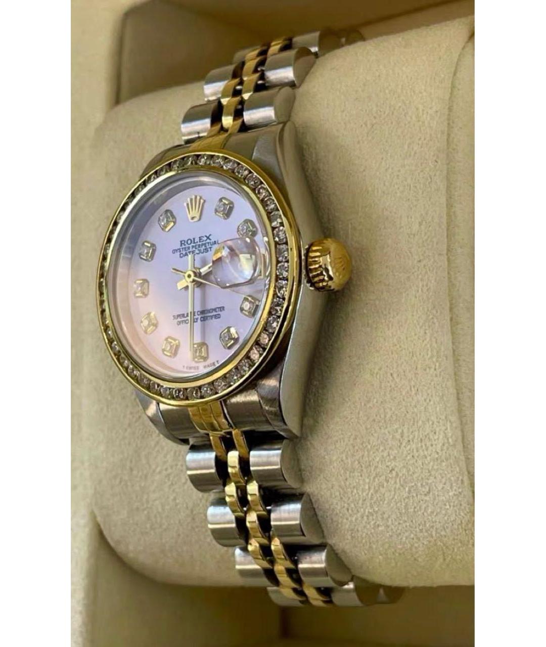 ROLEX Розовые часы из желтого золота, фото 2