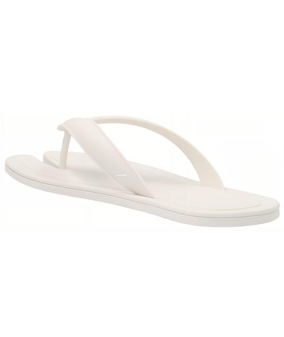 MAISON MARGIELA Белые шлепанцы, фото 4