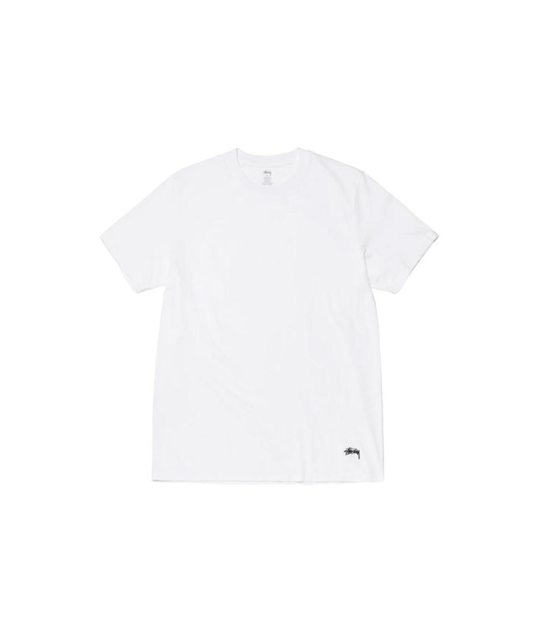 STUSSY Белая хлопковая футболка, фото 2