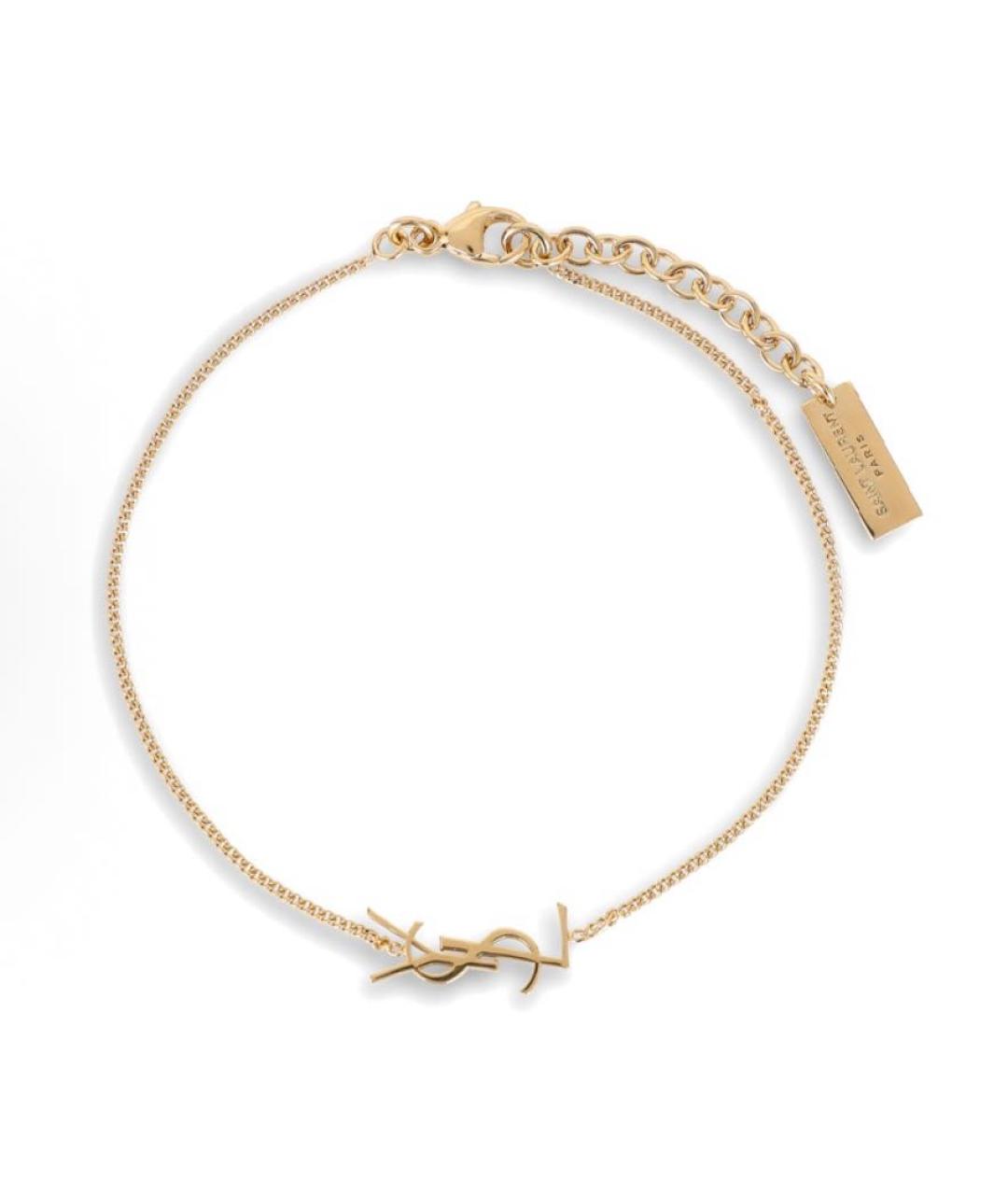 SAINT LAURENT Золотой браслет, фото 4