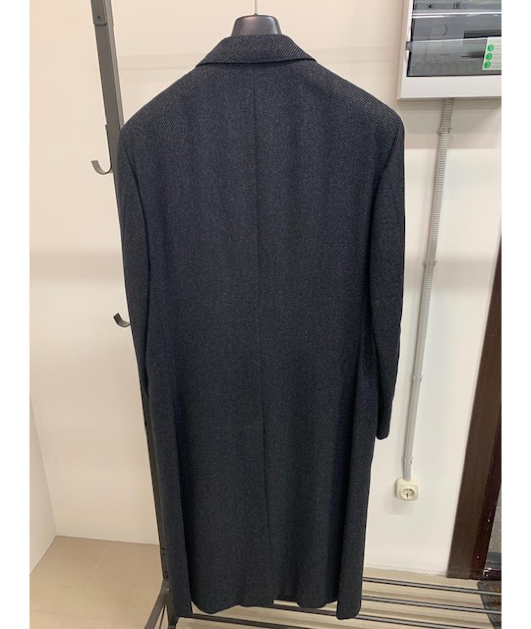 CANALI Серое шерстяное пальто, фото 2