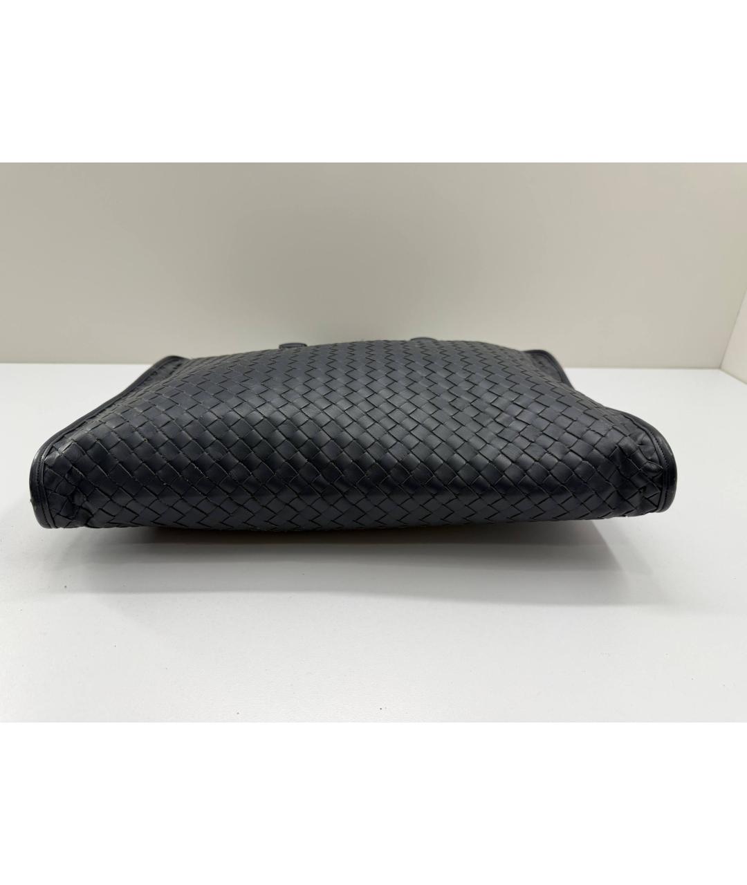 BOTTEGA VENETA Синий кожаный портфель, фото 9