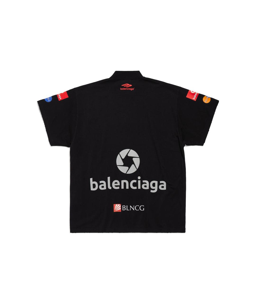 BALENCIAGA Черная футболка, фото 2