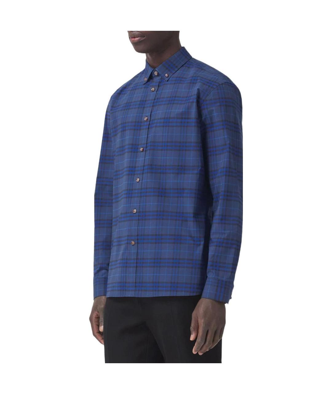 BURBERRY Синяя кэжуал рубашка, фото 4
